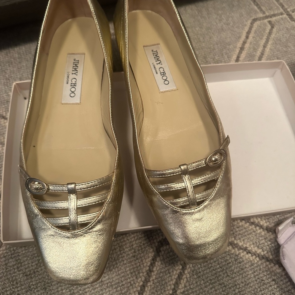 Jimmy Choo Gold Women's Shoes